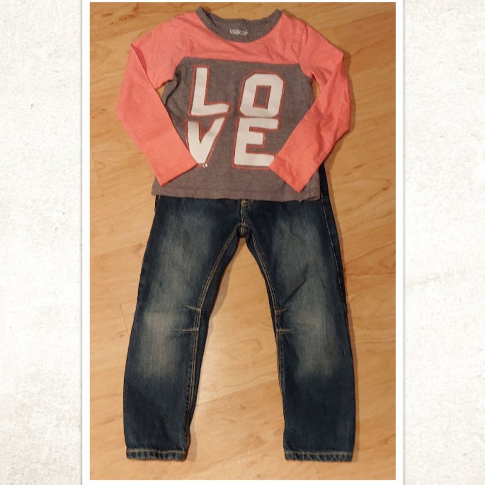 Girls "Osh Kosh" Top and "Mexx" Jeans size 4